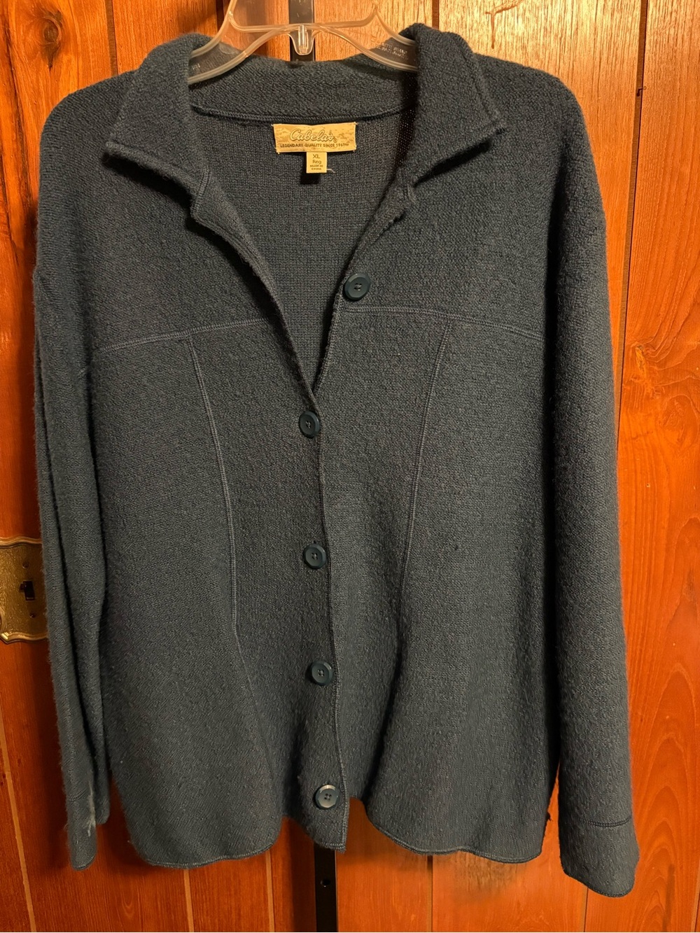 Cabela's Dark Blue Button-Front Women’s Cardigan Sweater